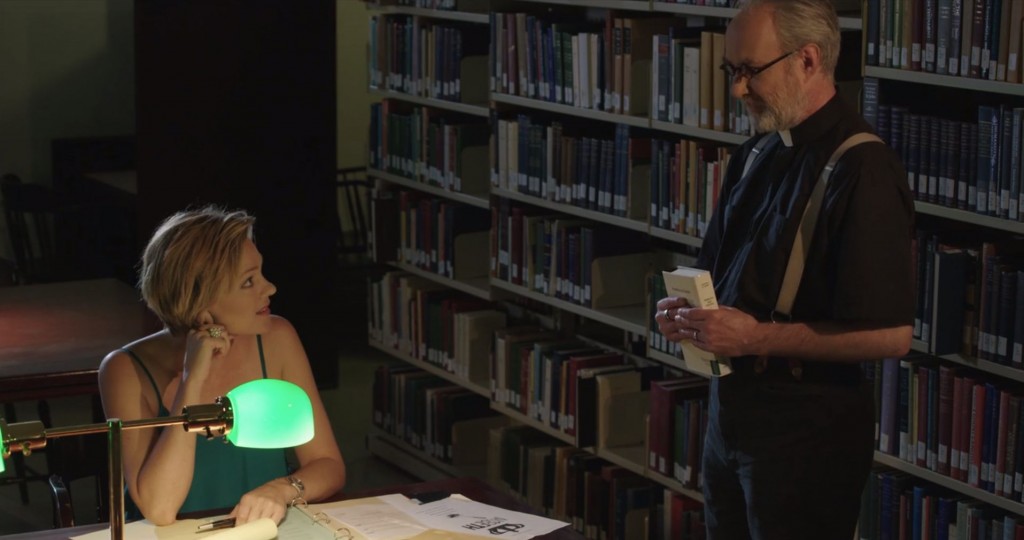 Crystal Allen as Laura Carlisle and Robert G. Slade as Rev. Ezekiel Hartt.